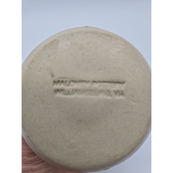 Maloney Pottery Candlestick Holder Williamsburg VA Salt Glazed - Picture 8 of 10